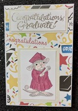 Handmade Graduation Card Maroon Color