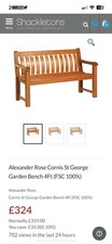 Image of Cornis St George 4ft FSC Garden Bench from Alexander Rose
