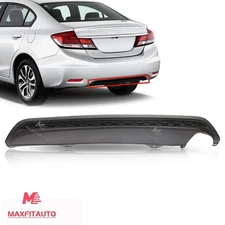 Fits 2013-2015 2014 Honda Civic Rear Lower Bumper Valance Cover Textured Black