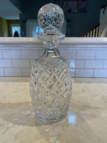 Vintage Waterford Alana Decanter & Stopper, 10.5” H Signed. Beautiful.