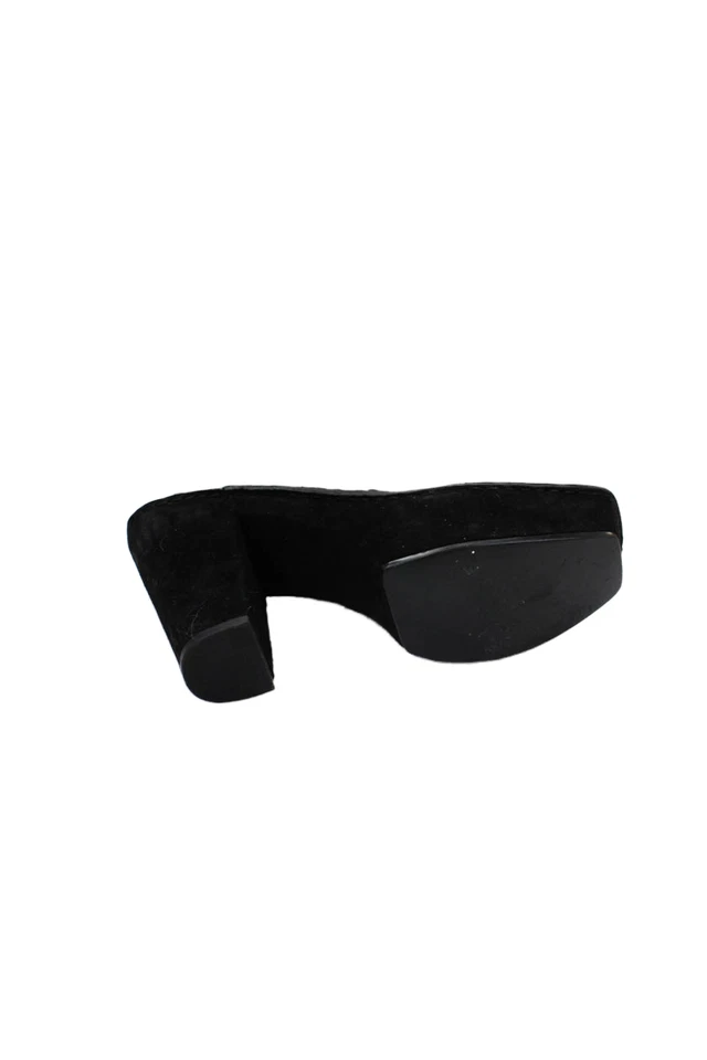 KORS Michael Kors Mujer Gamuza Correa al Tobillo Bloque Tacones Negros Talla 8 Foto 4 de 4