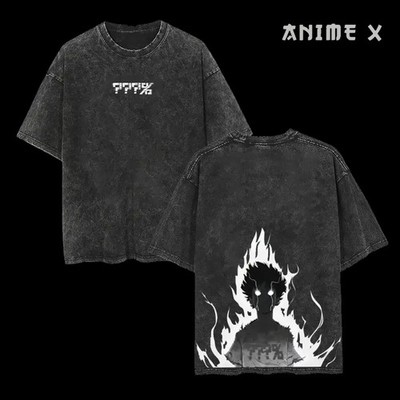Wearova Retro Heavy Limited Shigeo Kageyama ''Mob'' Psycho 100 Anime Double Printe