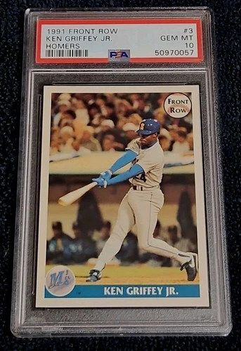 Ken Griffey Jr 1991 Front Row #3 Homers Low Population 10 PSA 10 GEM MINT VHTF