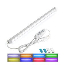 RGB Light Bar with Color Memory Dimmable Brightness for Monitor/Desk, Under...