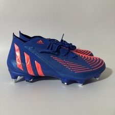 adidas Men s 8 Predator Edge.1 SG Soccer Cleats Hi-Res Blue H02965 NEW