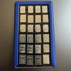 Valcambi 1g Combi Bars In Element Card 24 X 1 Gram .999 Fine Silver