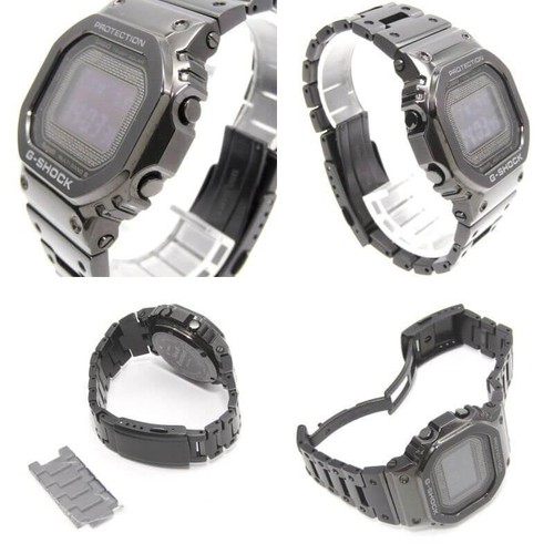 Casio G-Shock GMW-B5000GD-1JF Full Metal Bluetooth Radio Black Watch Excellent - Picture 3 of 10