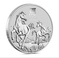 2026-1/2 oz Lunar Year Of The Horse-Silver Coin 9999 Australia Series III  