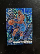 2024-25 Panini Mosaic #150 Jalen Williams Reactive Blue Mosaic OKC Thunder