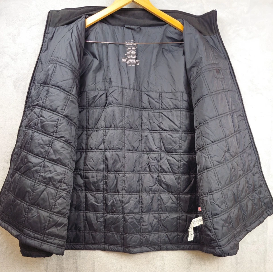Chaqueta LL Bean PrimaLoft Packaway para Hombres 2XL Negra Acolchada Puffer Cremallera Completa Ligera Foto 4 de 4