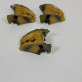 3X LEGO Bionicle Barraki Carapar Thigh Shoulder Cover Part 57557pb01 Lot 8918