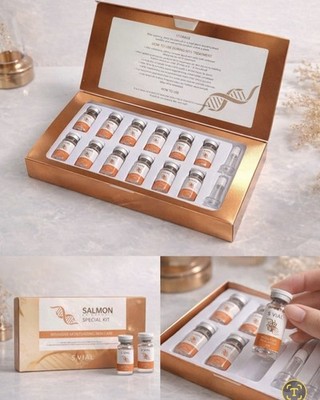 Peptide Gold Ampoule + Salmon DNA Special Kit Set  Anti Aging Skin Repair Serum