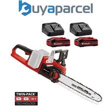 Einhell Professional Cordless Twin 18v 36v Chainsaw Brushless 35cm GP-LC + 2x4AH