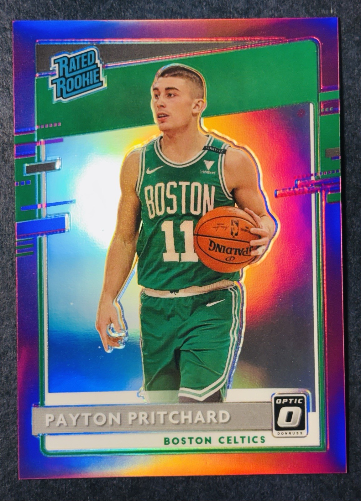 2020-21 Panini Donruss Optic Rated Rookie Payton Pritchard #176 Pink Prizm /25