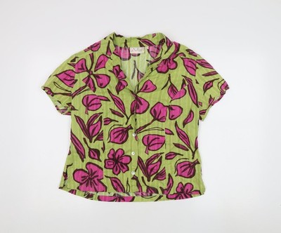 Basic-Bluse Damen UK Größe L Adini Grün