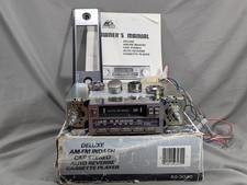 Vintage K Mart Deluxe Amfm Car Stereo Cassette Auto Reverse Open Box