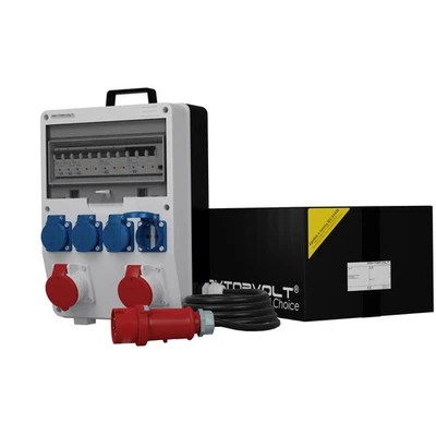 Stromverteiler TD-S/FI 2x16A 4x230V Starkstromkabel 5x4mm2 SKH 6800 - Bild 1 von 4