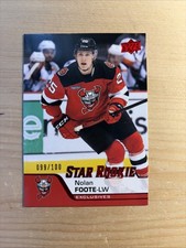 2020-21 Upper Deck AHL Exclusives #163 Nolan Foote/100 - Binghamton Devils
