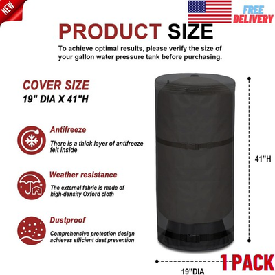 #ad Water Well Pump Pressure Tank Cover for 34Gallon Pressure Tank Winter Protection $64.51
