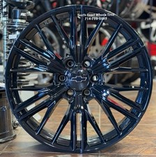 24 New Zl1 Black Wheels Fits Chevy Silverado Tahoe Avalanche Suburban Ram 6x139