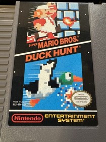 Nintendo NES Game Lot (4) Mega Man 3 Excitebike Mario Duck Hunt Pro Wrestling 