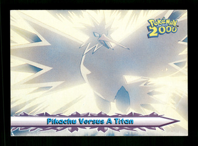 Pikachu Versus a Titan #34 - Topps Blue Logo Pokémon Movie Animation Edition LP