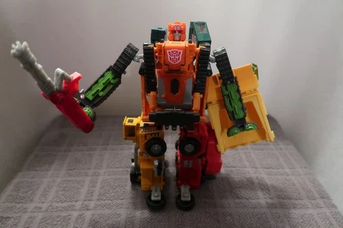 Transformers Robots In Disguise Landfill Combiner Set Hasbro RID 2001 Vintage