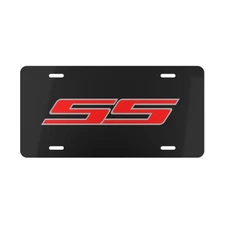 Chevrolet Chevy SS Car Front License Plate Tag Vanity Style Auto Metal Aluminum