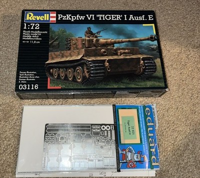 Revell PzKpfw VI TIGER I Ausf. E Model Kit 1/72 Item 03116 Eduard Detail 22 021