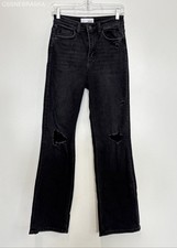 Vervet Black Womens High-rise Distressed Jeans - Size 25
