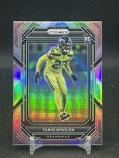 Tariq Woolen 2022 Prizm Silver Rookie Card RC. rookie card picture
