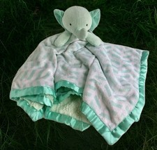 Cloud Island Oversized Plush 29   Mint Green Elephant Security Blanket
