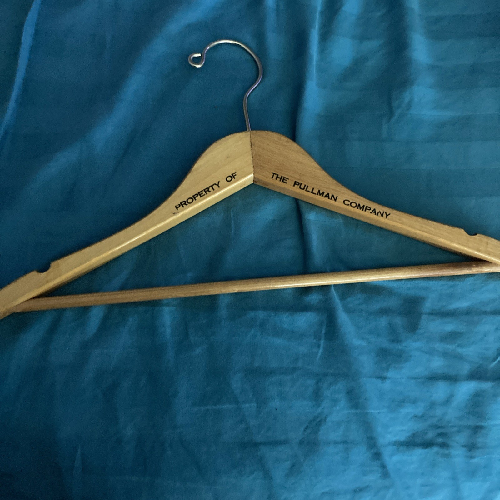 Vtg Property Of The PULLMAN CO.   Wood Hanger