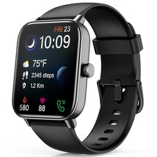 Smart Watches for Women,5" HD Display Compatible iPhone/Android 1.8 Black