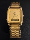 Vintage  SEIKO H601-5430 Gold Tone Quartz Analog Digital Men's Watch.