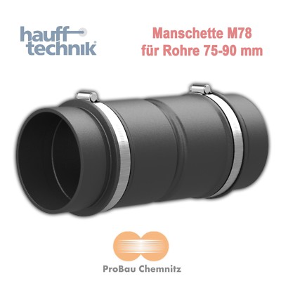 Hauff Rohranschluss-/Verlängerung, Manschette KES M78, für   75-90 mm