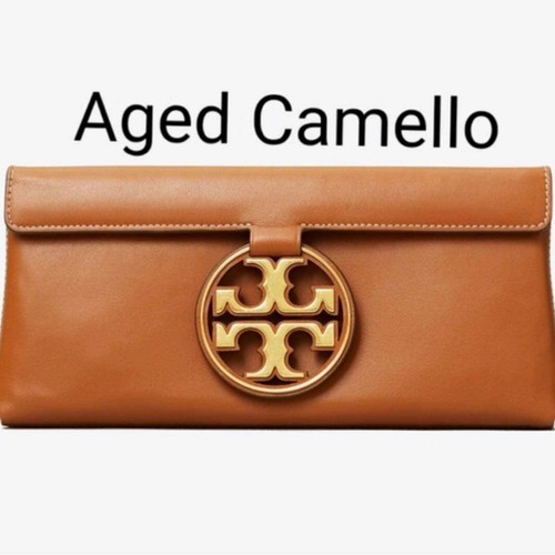tory burch aged camello wallet