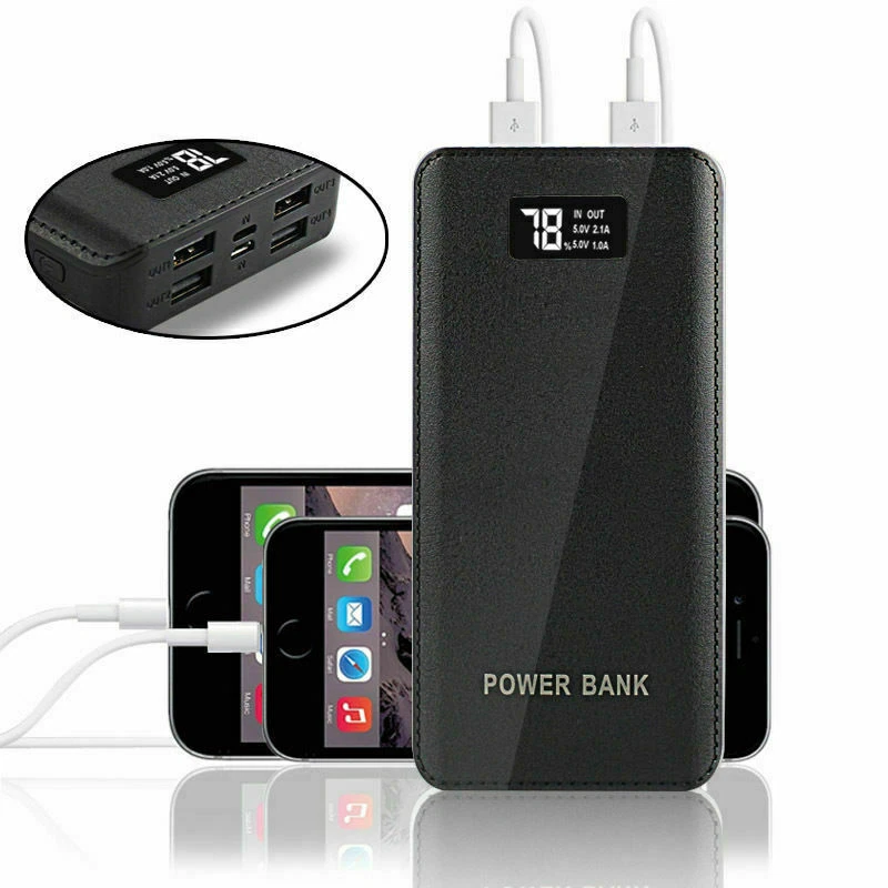 4USB Power Bank 10000mah Portable External Battery Backup Charger Fast Charging  - Image 3 of 4
