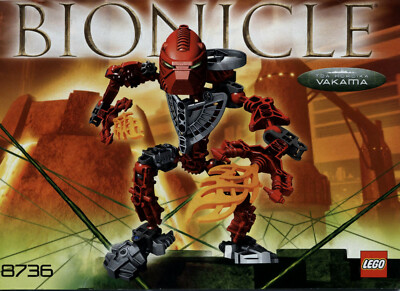 Lego Bionicle # 8736 Toa Hordika Vakama - Bauanleitung (keine Steine!)
