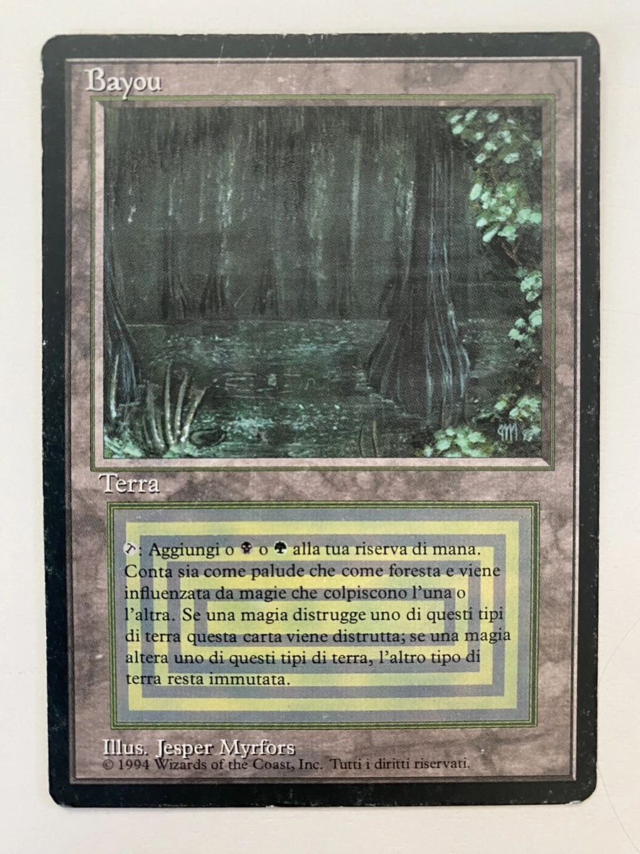 MTG Bayou (FBB) Revised Foreign Black Border 1994 Med Play Dual