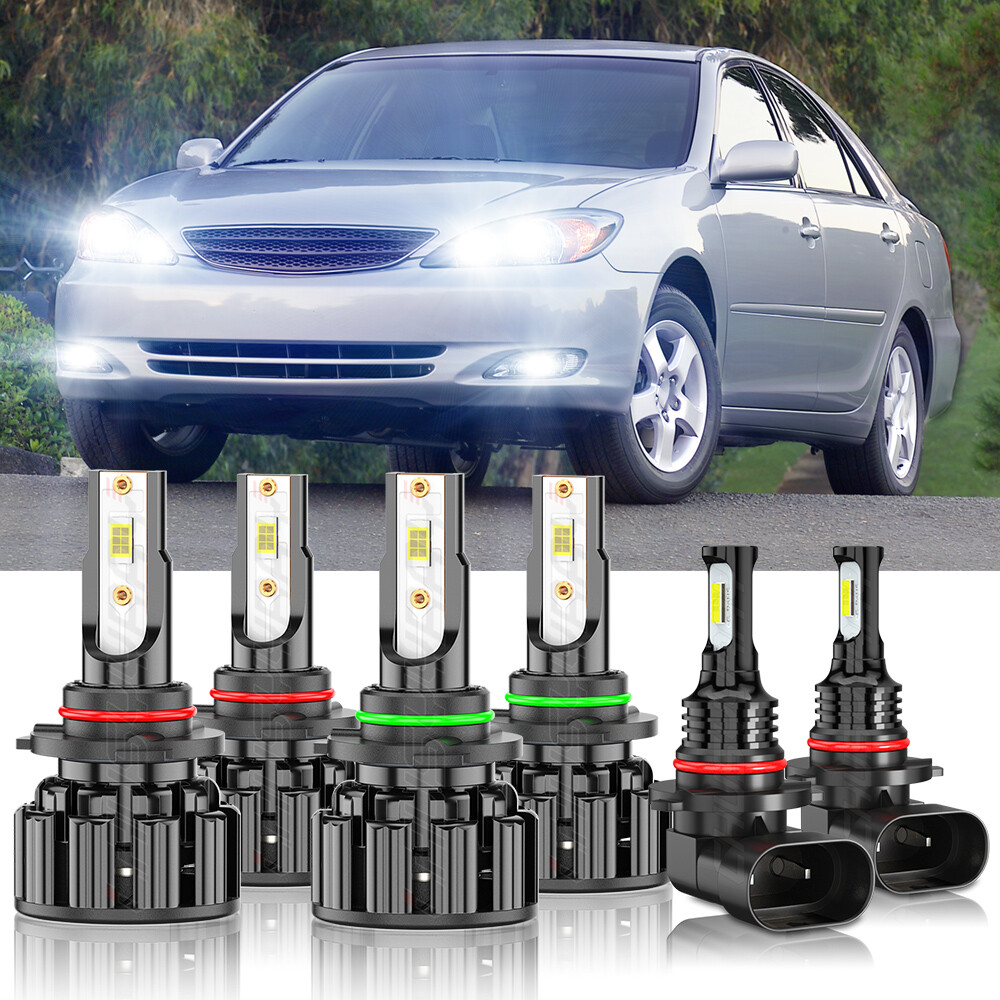 2006 dodge charger fog light bulb size FOR 2007 2008 2009 6x 6000K LED Headlights Hi/Lo + Lights Flum Pebble Blue Razz Black Ice light Source Model Flavor:Blueberry Guava