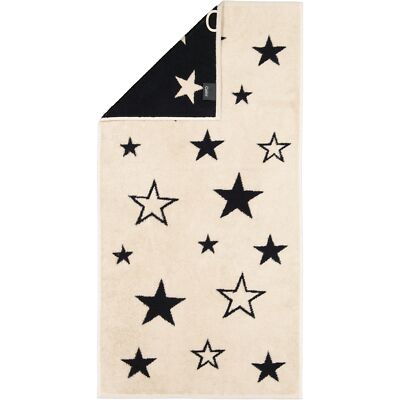 Cawö Handtücher Christmas Edition Sterne 792 natur-schwarz - 39 Beige NEU & OVP