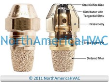 Oil Burner Nozzle Delavan 0.75 GPH 70 Degrees Semi-Solid Cone S-S SS W AR Q USA