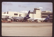 Orig 35mm airline slide Saeta A320 HC-BUM