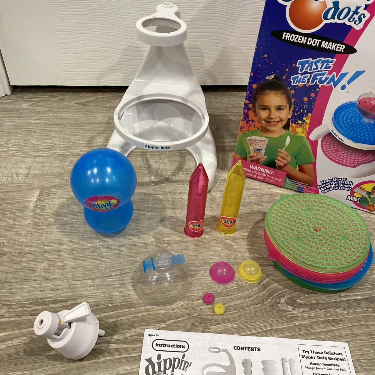 Dippin' Dots Frozen Dot Maker COMPLETE w/ Accessories & Instructions