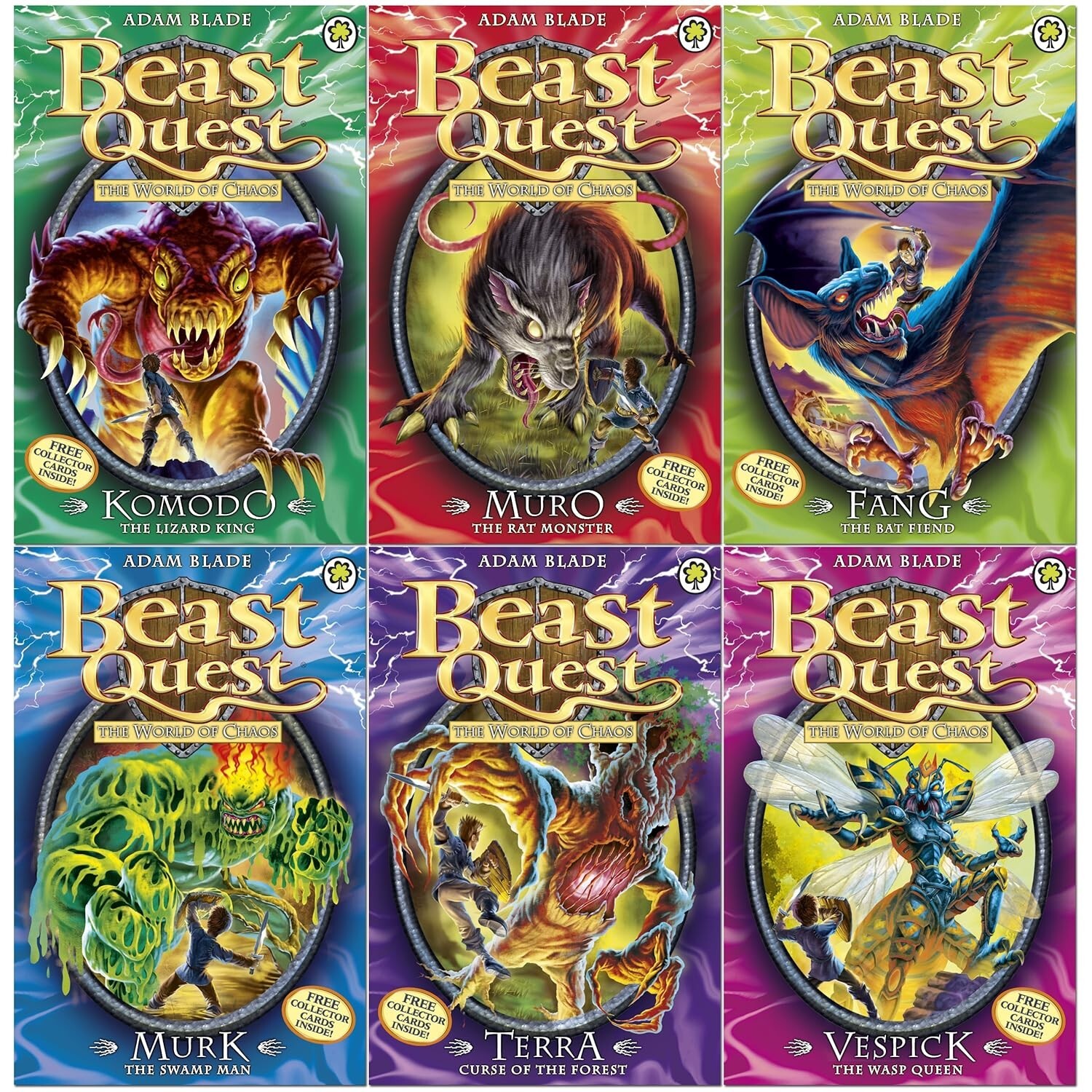 Beast Quest Series 6 Set: The World of Chaos By  Adam Blade Paperback NEW