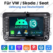 Android 15 Autoradio Carplay GPS Navi DAB+ Wifi für VW Touran Golf 5 6 Polo EOS