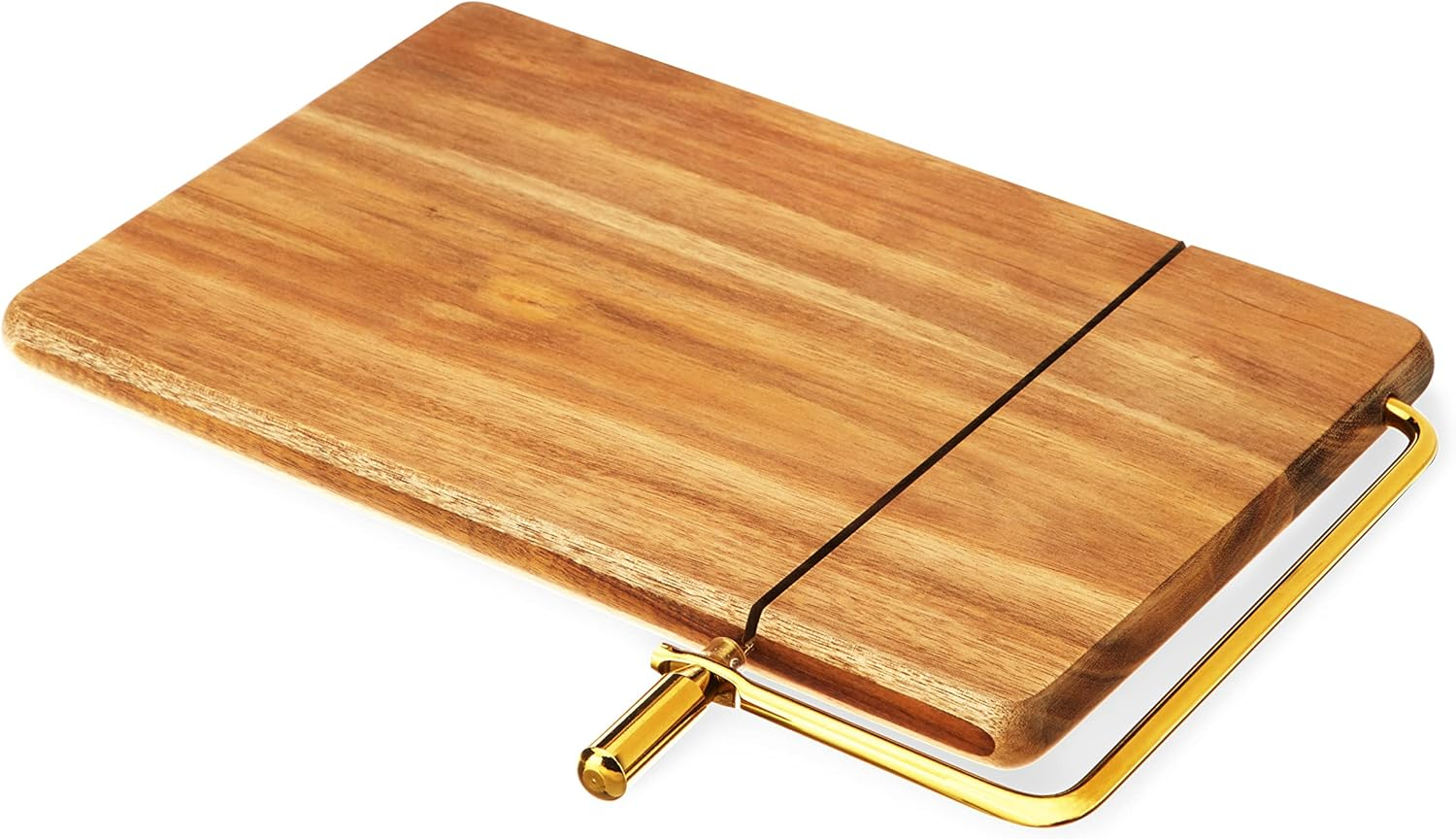 Acacia Cheese Board with Slicer, Cutting Cheese Board with Wire Slicer, Wood Che