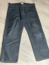 DKNY Mens Relaxed Boot cut Jeans Size 38x30 100 % Cotton Dark Blue Jeans