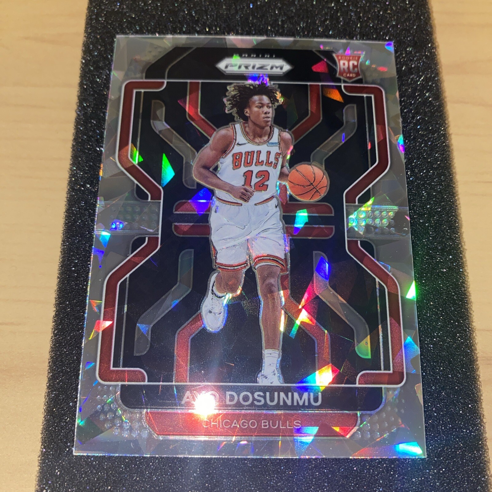 2021-22 Panini Prizm - Ice Prizm #271 Ayo Dosunmu (RC)